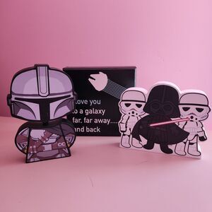 Star Wars Bundle Three Wooden Darth Vader Decor Pieces